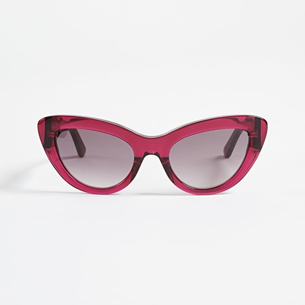 Balenciaga cherry red cat eye sunglasses